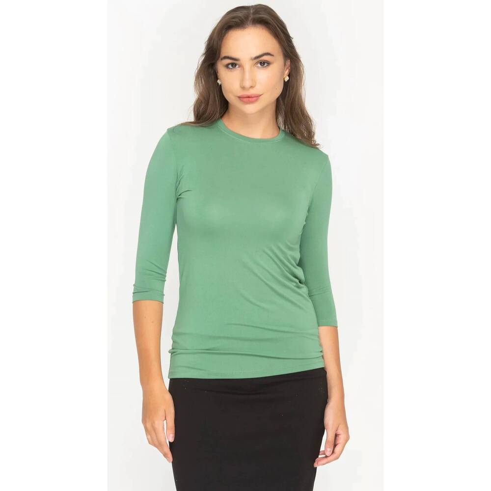 NEW KMW basic t-shirt top in green